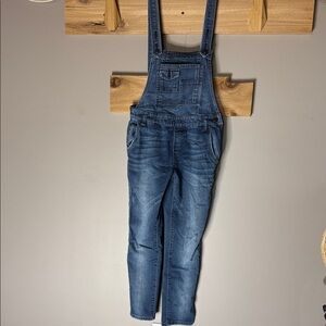 Free People Classic Blue Denim Overalls